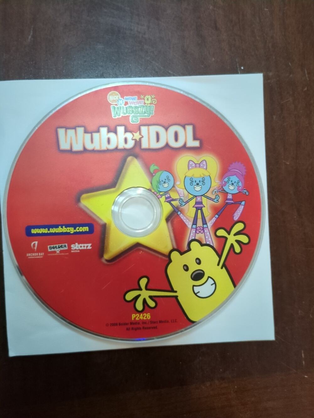 Wow Wow Wubbzy: Wubb Idol (DVD, 2009) disc only